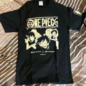 Port and Company Black and Gold Graphic Tee